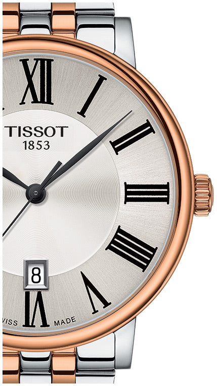 Tissot T Classic Carson Premium Silver Dial Two Tone Steel Strap Watch For Men - T122.410.22.033.00 Buy Now By Tissot