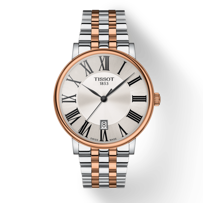 Tissot Carson Premium White Dial Two Tone Steel Strap Watch For Men - T122.410.22.033.00 Buy Now By Tissot