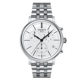 Tissot Carson Premium White Dial Silver Steel Strap Watch For Men - T122.417.11.011.00 Buy Now By Tissot