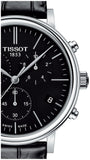 Tissot Carson Premium Chronograph Black Dial Black Leather Strap Watch For Men - T122.417.16.051.00 Buy Now By Tissot