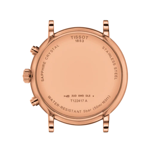 Tissot Carson Premium Chronograph Silver Dial Brown Leather Strap Watch For Men - T122.417.36.033.00 Buy Now By Tissot