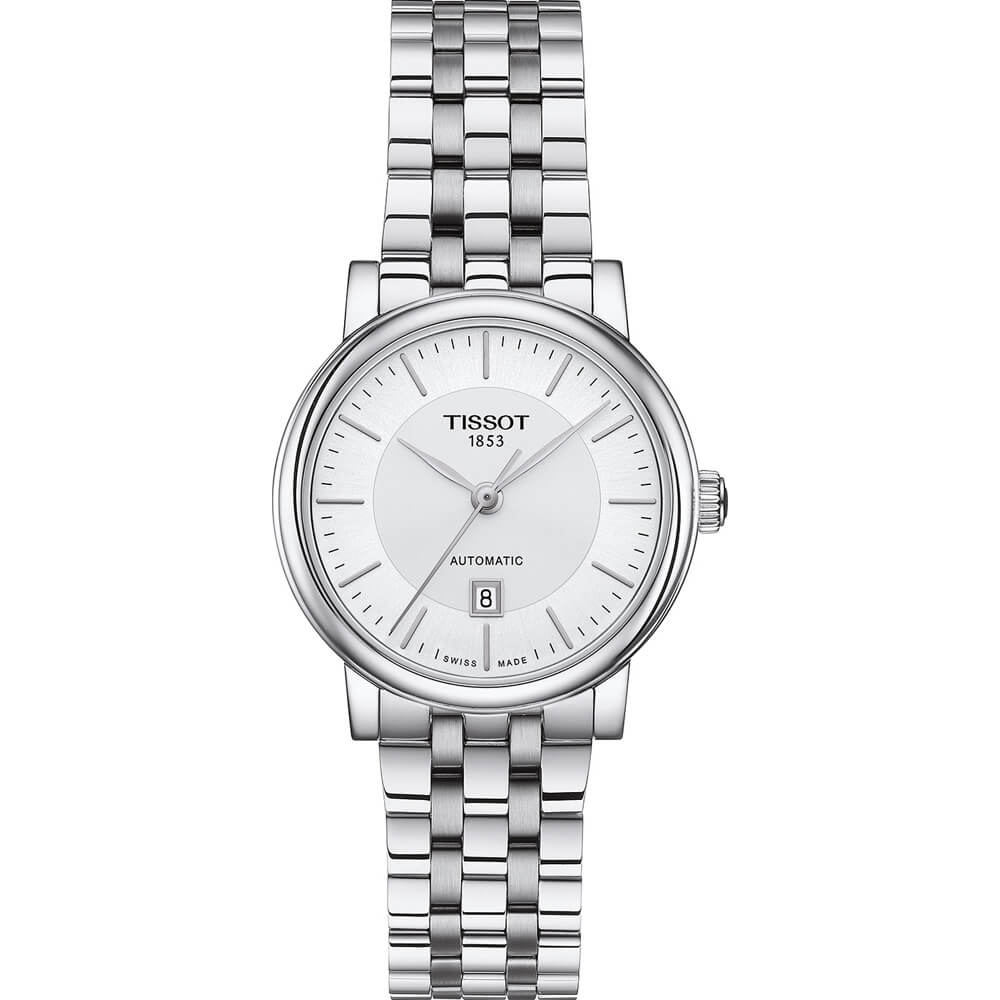 Tissot T Classic Carson Premium Silver Dial Silver Steel Strap Watch for Women - T122.207.11.031.00 Buy Now By Tissot