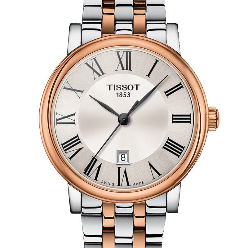 Tissot Carson Premium White Dial Two Tone Steel Strap Watch For Men - T122.410.22.033.00 Buy Now By Tissot