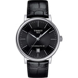Tissot Carson Premium Powermatic 80 Black Dial Black Leather Strap Watch For Men - T122.407.16.051.00 Buy Now By Tissot