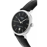 Tissot Carson Premium Powermatic 80 Black Dial Black Leather Strap Watch For Men - T122.407.16.051.00 Buy Now By Tissot