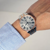 Tissot Carson Premium Powermatic 80 Silver Dial Two Tone Steel Strap Watch For Men - T122.407.22.033.00 Buy Now By Tissot