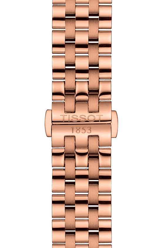 Tissot T Classic Carson Premium Automatic White Dial Rose Gold Steel Strap Watch for Men - T122.407.33.031.00 Buy Now By Tissot