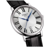 Tissot Carson Premium Silver Dial Black Leather Strap Watch For Men - T122.410.16.033.00 Buy Now By Tissot