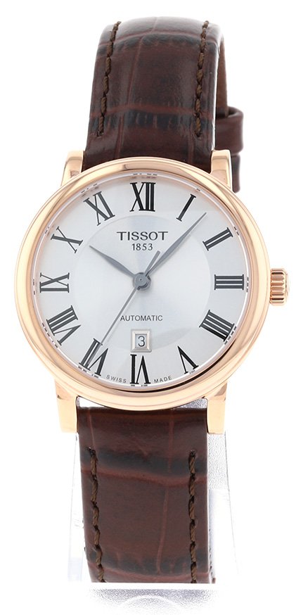 Tissot T Classic Carson Premium White Dial Brown Leather Strap Watch for Women - T122.207.36.033.00 Buy Now By Tissot