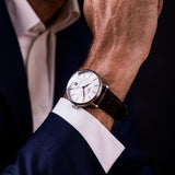 Tissot T-Classic Powermatic 80 Silver Dial Brown Leather Strap Watch For Men - T122.407.16.031.00 Buy Now By Tissot