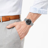 Tissot Carson Premium Black Dial Silver Steel Strap Watch For Men - T122.410.11.053.00 Buy Now By Tissot