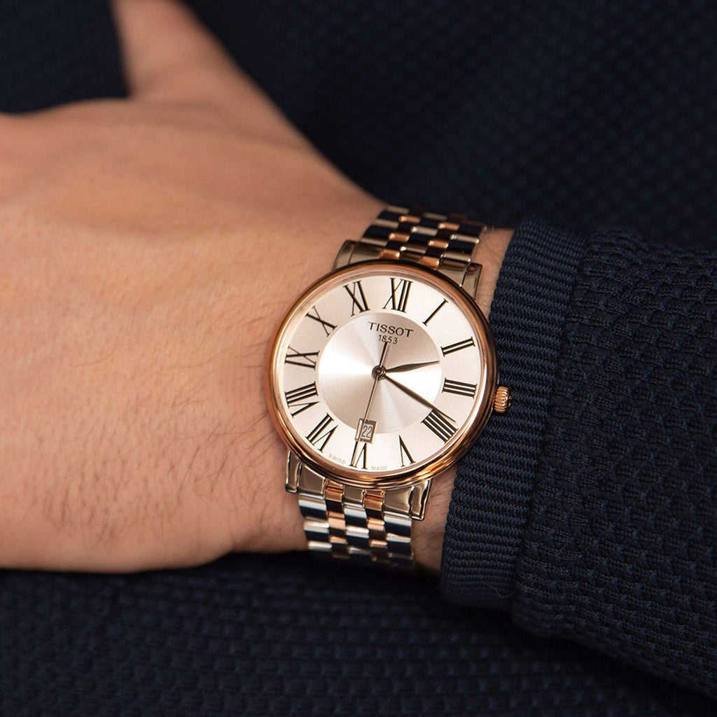 Tissot Carson Premium White Dial Two Tone Steel Strap Watch For Men - T122.410.22.033.00 Buy Now By Tissot