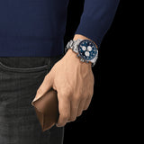 Tissot Supersport Chrono Blue Dial Silver Steel Strap Watch For Men - T125.617.11.041.00 Buy Now By Tissot