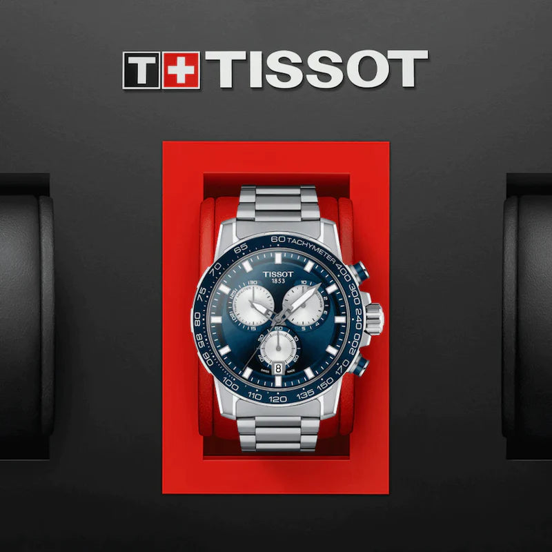 Tissot Supersport Chrono Blue Dial Silver Steel Strap Watch For Men - T125.617.11.041.00 Buy Now By Tissot