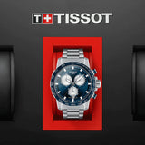 Tissot Supersport Chrono Blue Dial Silver Steel Strap Watch For Men - T125.617.11.041.00 Buy Now By Tissot