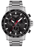 Tissot Supersport Chrono Black Dial Silver Steel Strap Watch For Men - T125.617.11.051.00 Buy Now By Tissot