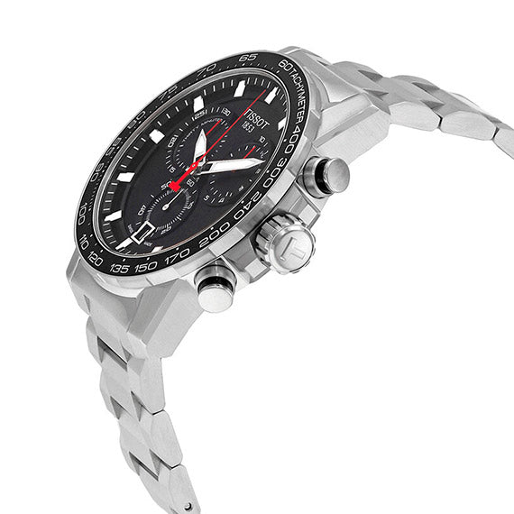 Tissot Supersport Chrono Black Dial Silver Steel Strap Watch For Men - T125.617.11.051.00 Buy Now By Tissot