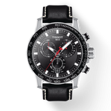 Tissot Supersport Chrono Black Dial Black Leather Strap Watch for Men - T125.617.16.051.00 Buy Now By Tissot