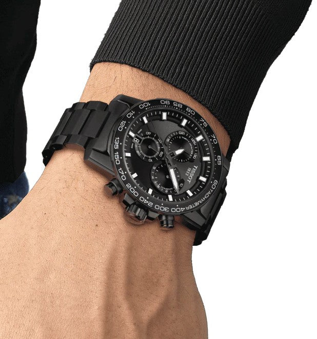 Tissot Supersport Chrono Black Dial Black Steel Strap Watch For Men - T125.617.33.051.00 Buy Now By Tissot
