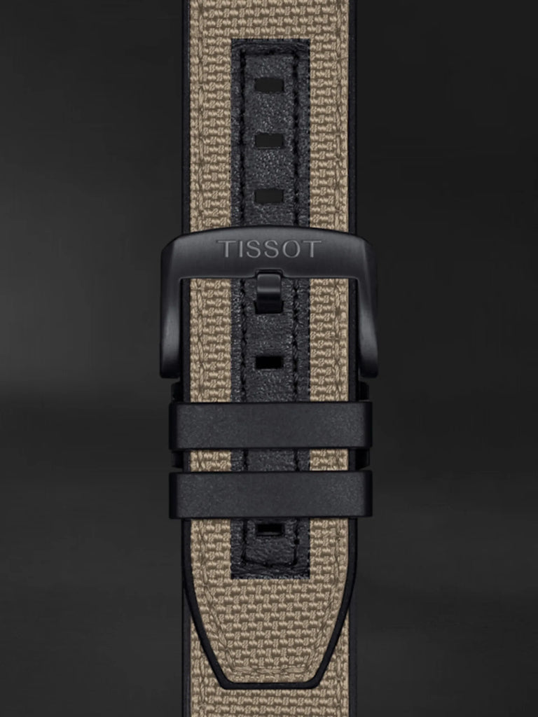 Tissot Supersport Chrono Black Dial Beige Nylon Strap Watch For Men - T125.617.37.051.01 Buy Now By Tissot