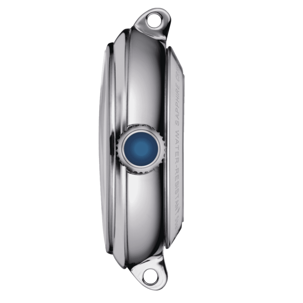 Tissot Bellissima Automatic Silver Dial Blue Leather Strap Watch For Women - T126.207.16.013.00 Buy Now By Tissot