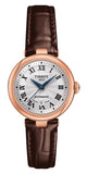 Tissot Bellissima Automatic Silver Dial Brown Leather Strap Watch For Women - T126.207.36.013.00 Buy Now By Tissot