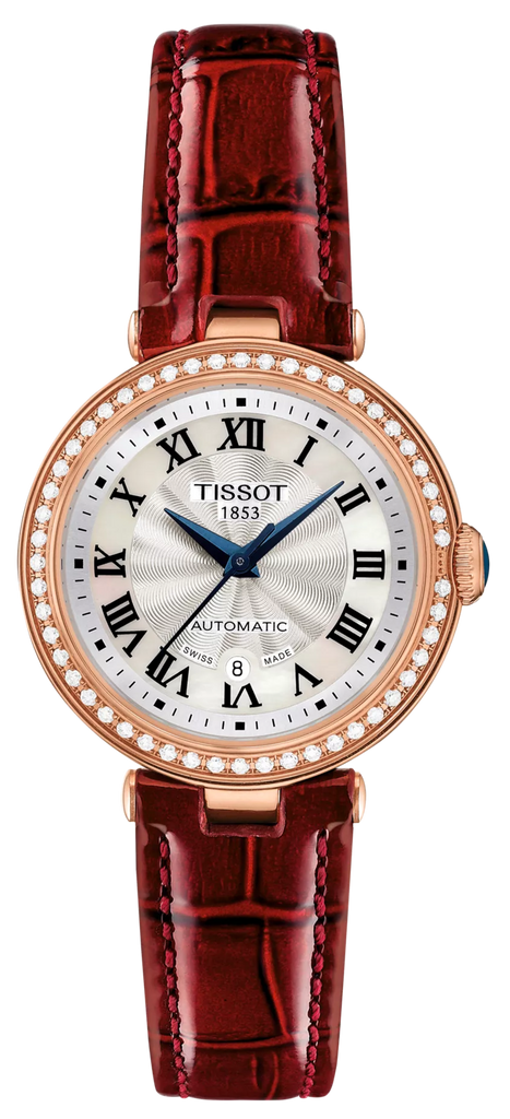 Tissot Bellissima Small Lady Diamonds Silver Dial Brown Leather Strap Watch For Women - T126.207.66.113.00 Buy Now By Tissot