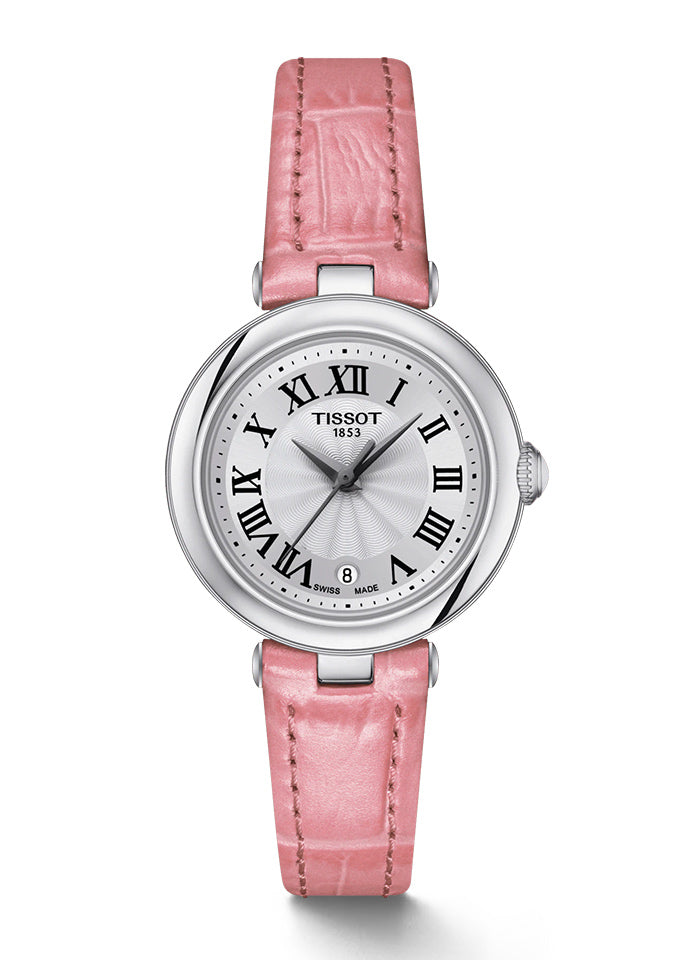 Tissot Bellissima Small Lady Silver Dial Pink Leather Strap Watch For Women - T126.010.16.013.01 Buy Now By Tissot