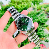 Tissot Gentleman Powermatic 80 Silicium Green Dial Silver Steel Strap Watch For Men - T127.407.11.091.01 Buy Now By Tissot