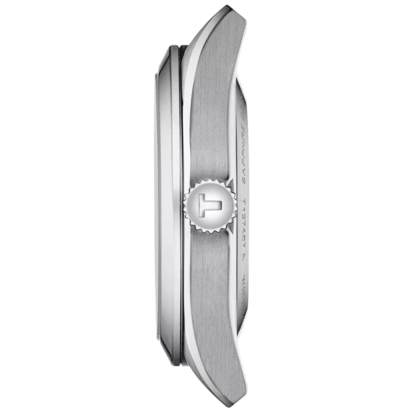 Tissot Gentleman Powermatic 80 Silicium Ice Blue Silver Steel Strap Watch For Men - T127.407.11.351.00 Buy Now By Tissot