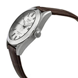 Tissot Gentleman Powermatic 80 Silicium Silver Dial Brown Leather Strap Watch For Men - T127.407.16.031.01 Buy Now By Tissot
