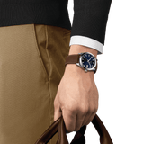 Tissot Gentleman Powermatic 80 Silicium Blue Dial Brown Leather Strap Watch For Men - T127.407.16.041.00 Buy Now By Tissot