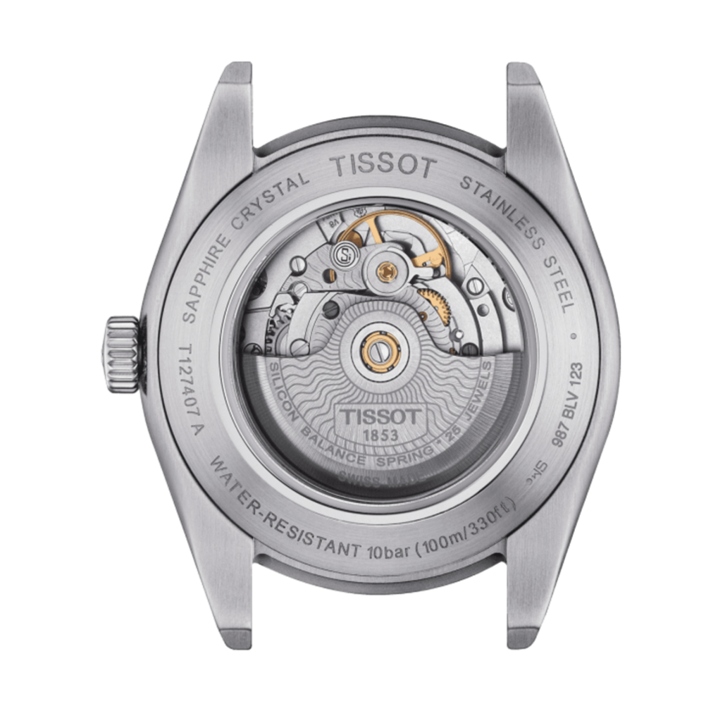 Tissot Gentlemen Powermatic 80 Silicium Blue Dial Brown Leather Strap Watch For Men - T127.407.16.041.00 Buy Now By Tissot