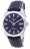 Tissot Gentleman Powermatic 80 Silicium Black Dial Black Leather Strap Watch For Men - T127.407.16.051.00 Buy Now By Tissot