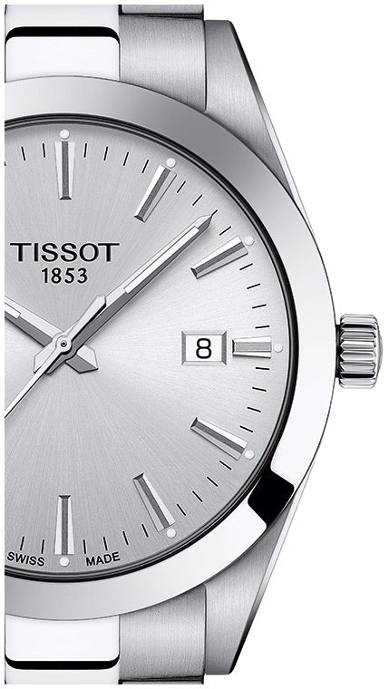 Tissot Gentleman Silver Dial Silver Steel Strap Watch For Men - T127.410.11.031.00 Buy Now By Tissot