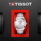 Tissot Gentleman Silver Dial Silver Steel Strap Watch For Men - T127.410.11.031.00 Buy Now By Tissot