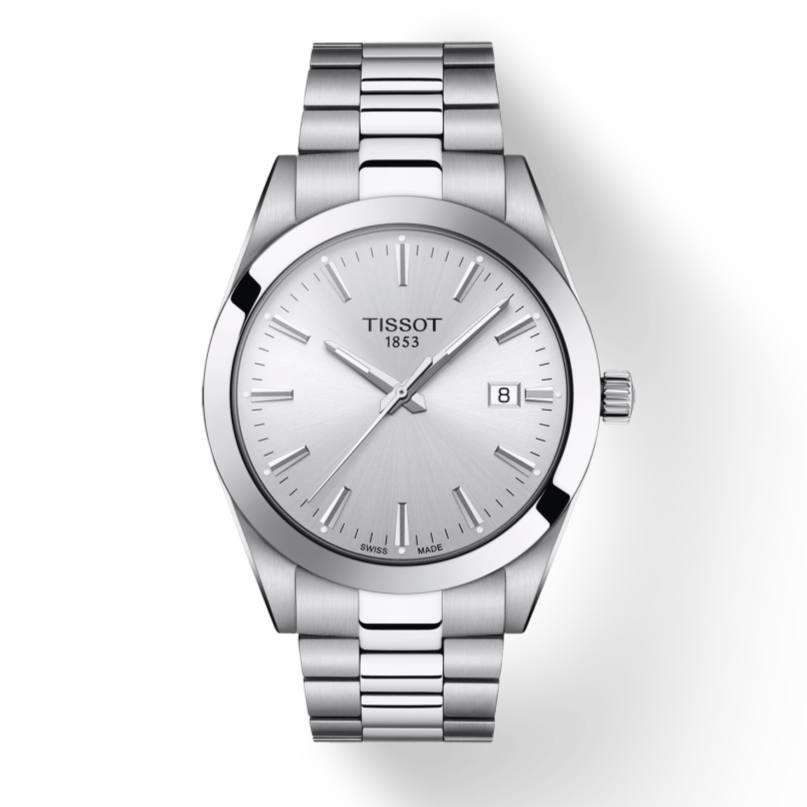 Tissot Gentleman Silver Dial Silver Steel Strap Watch For Men - T127.410.11.031.00 Buy Now By Tissot