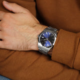 Tissot Gentleman Blue Dial Silver Steel Strap Watch For Men - T127.410.11.041.00 Buy Now By Tissot