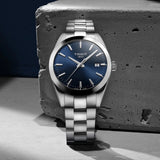 Tissot Gentleman Blue Dial Silver Steel Strap Watch For Men - T127.410.11.041.00 Buy Now By Tissot