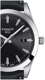 Tissot Gentleman Black Dial Black Leather Strap Watch For Men - T127.410.16.051.00 Buy Now By Tissot