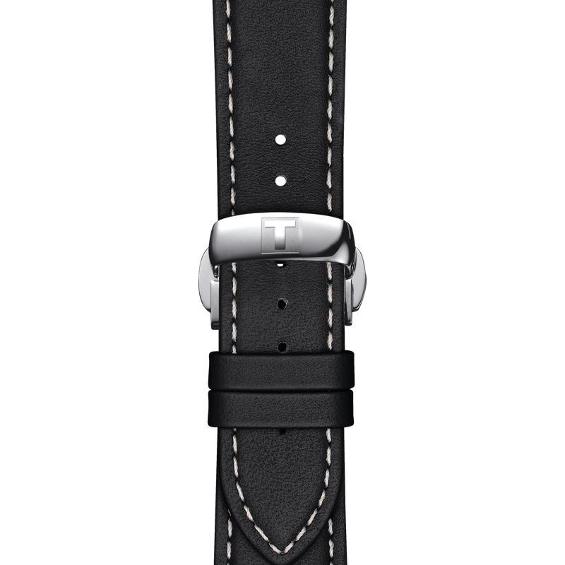 Tissot Gentleman Black Dial Black Leather Strap Watch For Men - T127.410.16.051.00 Buy Now By Tissot
