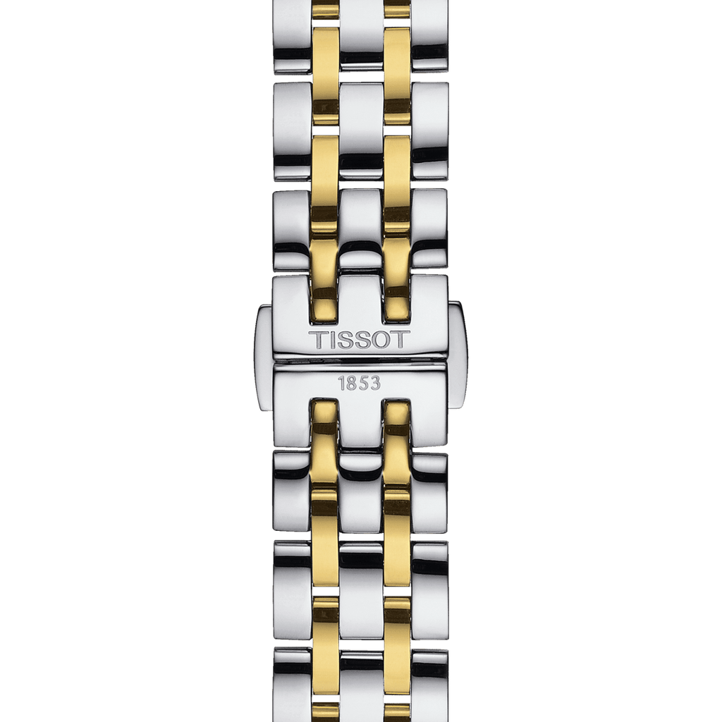 Tissot Classic Dream Lady Gold Dial Two Tone Steel Strap Watch For Women - T129.210.22.263.00 Buy Now By Tissot