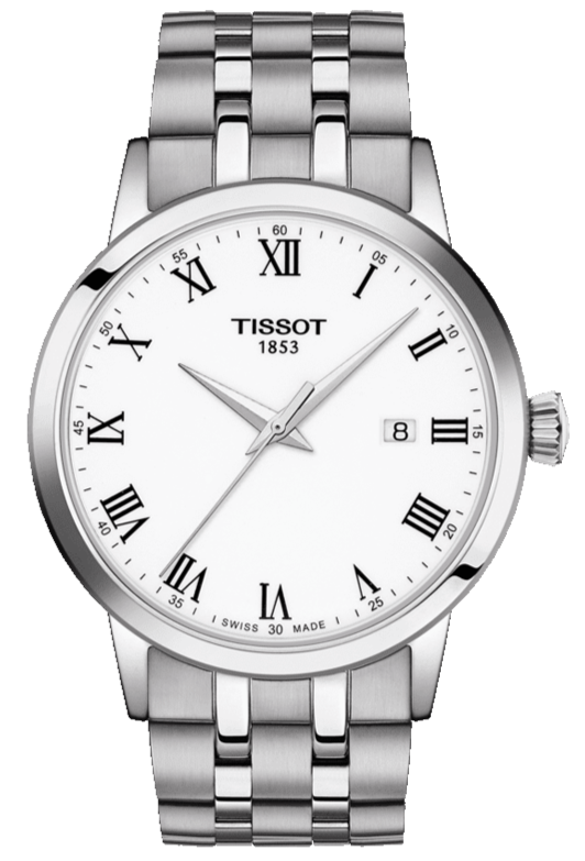 Tissot T Classic Dream White Dial Silver Steel Strap Watch For Men - T129.410.11.013.00 Buy Now By Tissot
