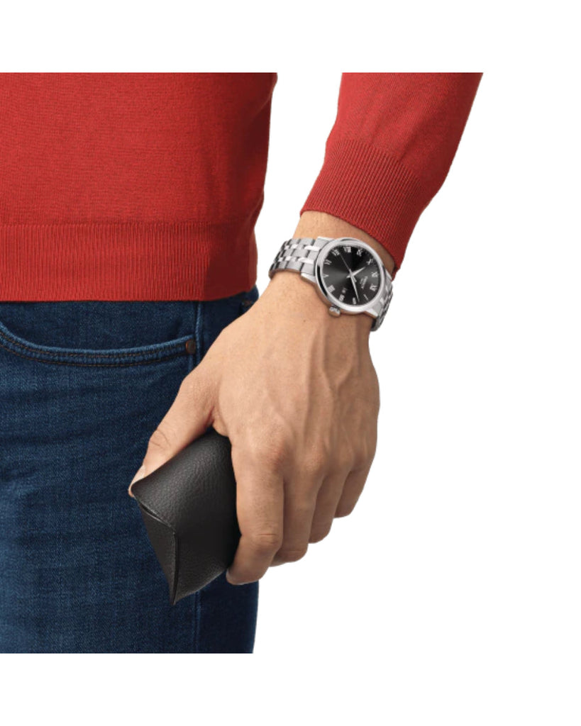 Tissot Classic Dream Black Dial Silver Steel Strap Watch For Men - T129.410.11.053.00 Buy Now By Tissot