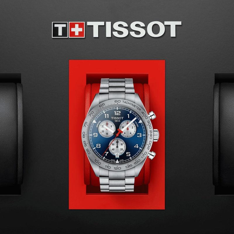 Tissot PRS 516 Chronograph Blue Dial Blue Steel Strap Watch for Men - T131.617.11.042.00 Buy Now By Tissot