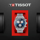 Tissot PRS 516 Chronograph Blue Dial Blue Steel Strap Watch for Men - T131.617.11.042.00 Buy Now By Tissot