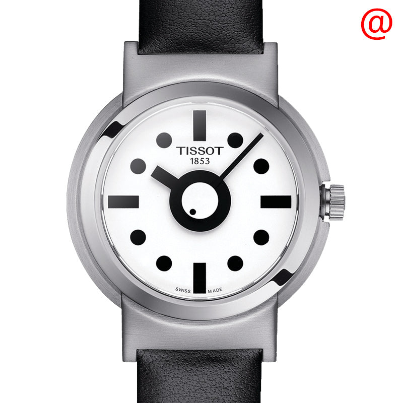 Tissot Heritage Memphis Lady White Dial Black Rubber Strap Watch For Women - T120.210.17.011.00 Buy Now By Tissot