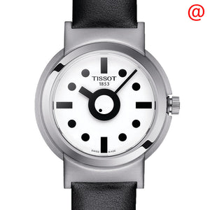 Tissot Heritage Memphis Lady White Dial Black Rubber Strap Watch For Women - T120.210.17.011.00 Buy Now By Tissot