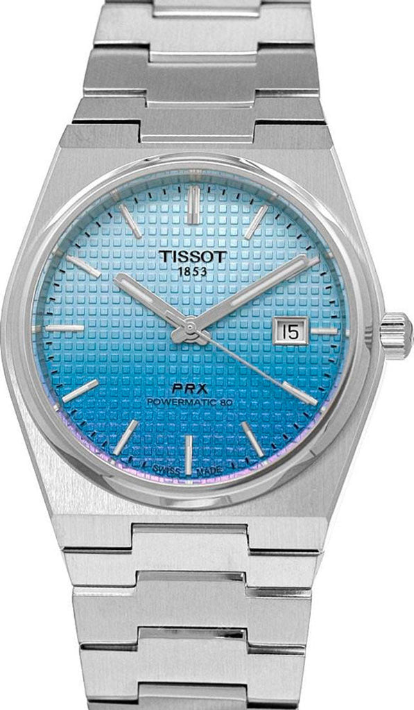 Tissot PRX Powermatic 80 Gradient Blue Dial Silver Steel Strap Watch for Men - T137.407.11.351.01 Buy Now By Tissot