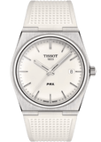 Tissot PRX 40 White Dial White Rubber Strap Watch For Men - T137.410.17.011.00 Buy Now By Tissot